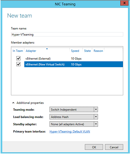 Windows Server Tutorials - NIC Teaming Figure 4