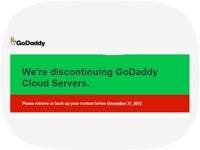 GoDaddy cloud discontinue