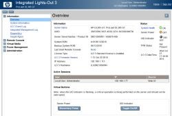 HP's Integrated Lights-Out (iLO 3) management software