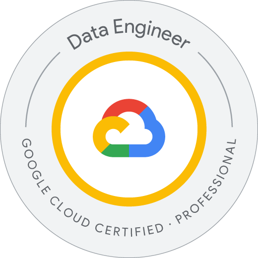 Google Data Engineer certification badge
